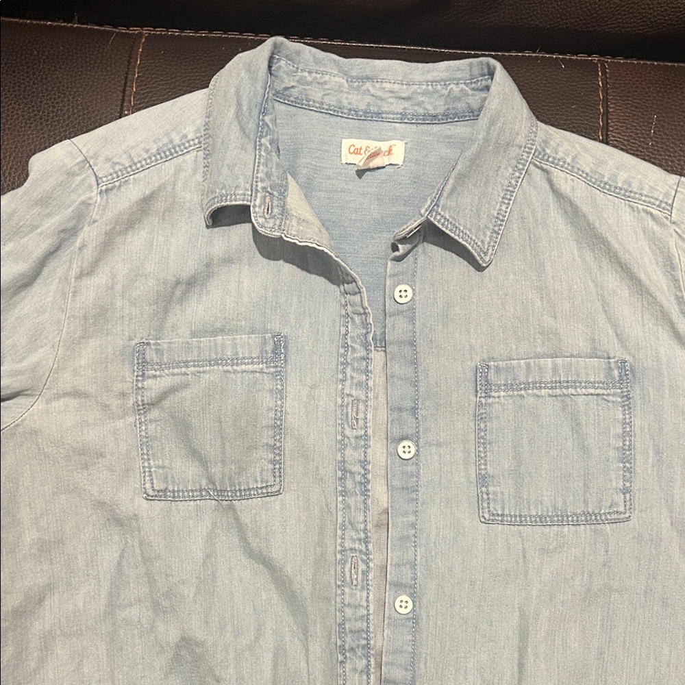 Cat & Jack Kids Light Blue Button Down Shirt